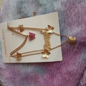 Angel Fashion Necklace With Butterflies